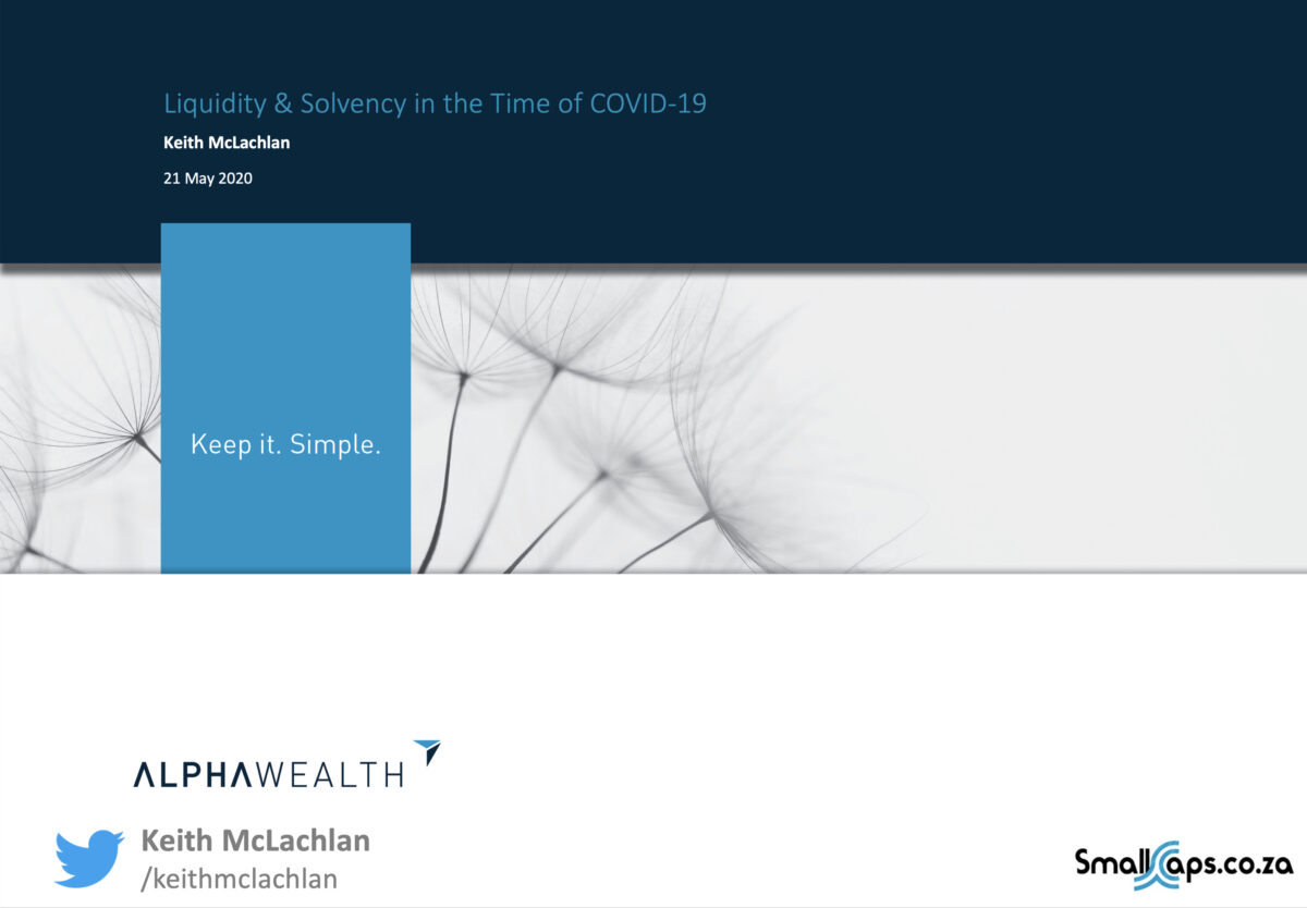 Solvency and liquidity in the time of COVID-19
